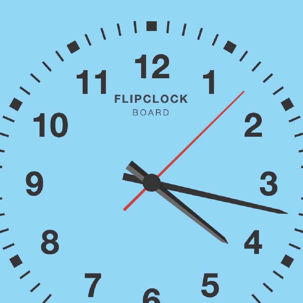 The analog clock with a vintage dial